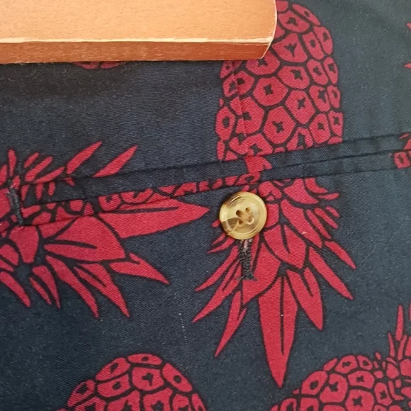 Club Room Chino Shorts Mens NWT Tropical 32W Americana Blue Red - Picture 4 of 8